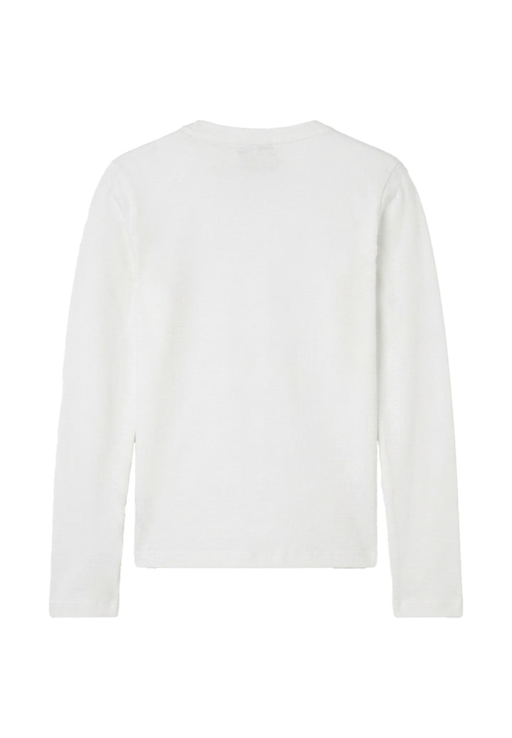 T-shirt bianca per bambina