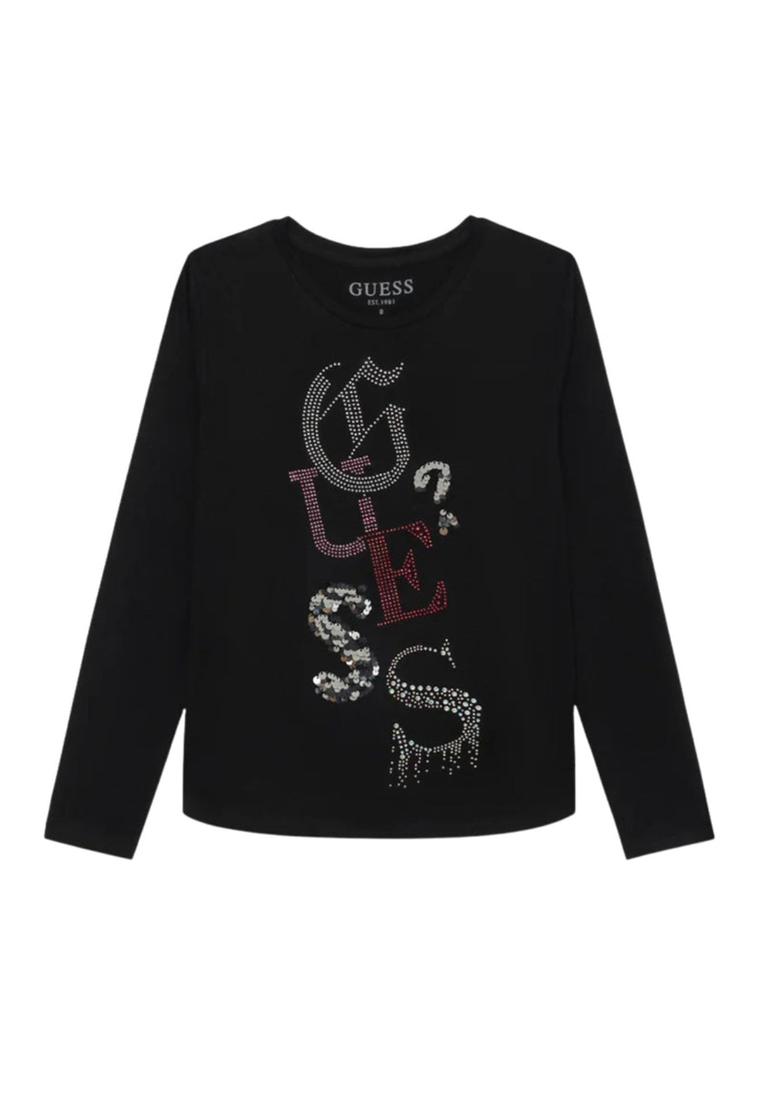 T-shirt nera per bambina
