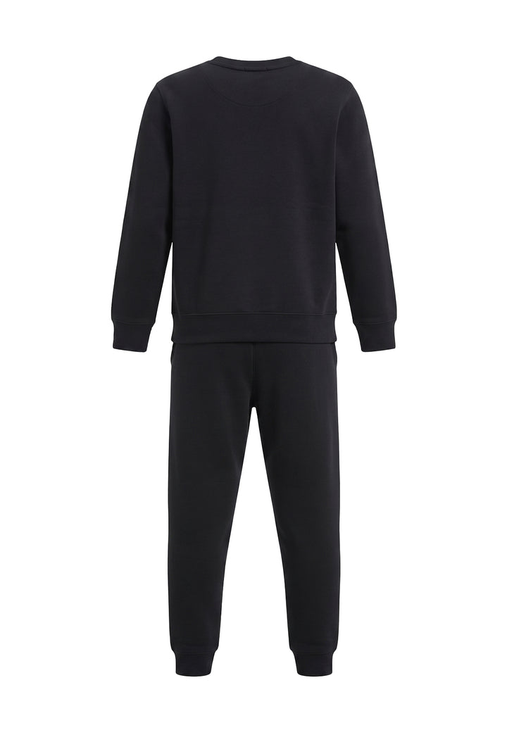 Completo felpa nero per bambino