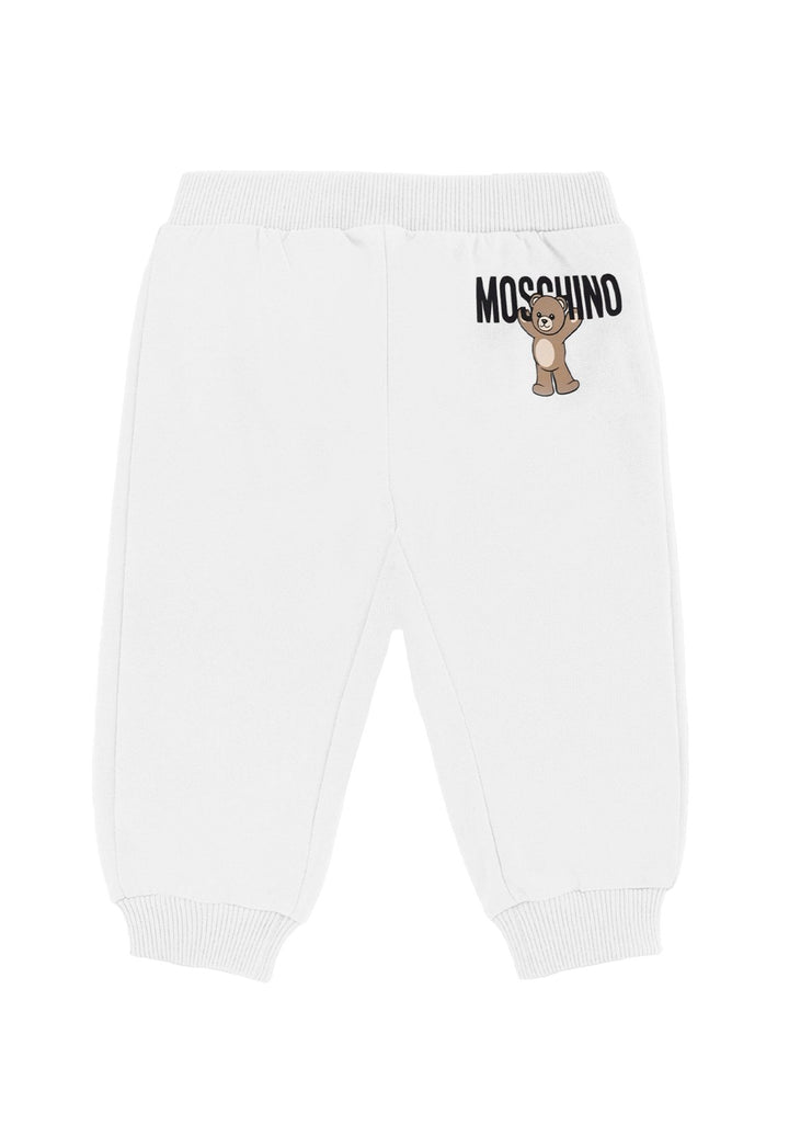 Pantalone felpa bianco per neonata
