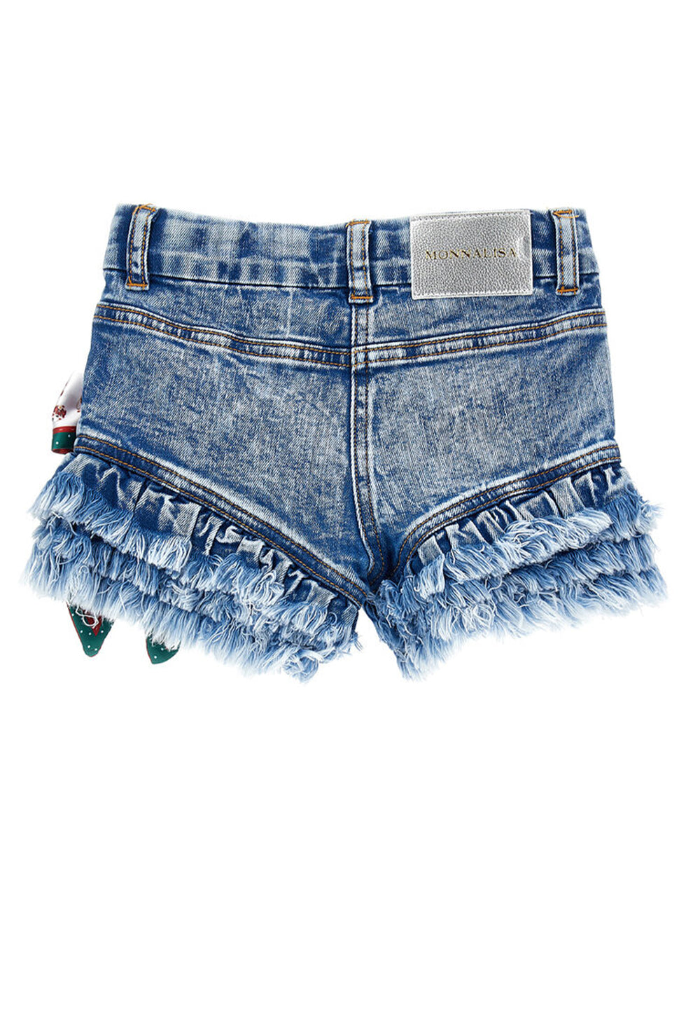 Shorts blu denim per bambina