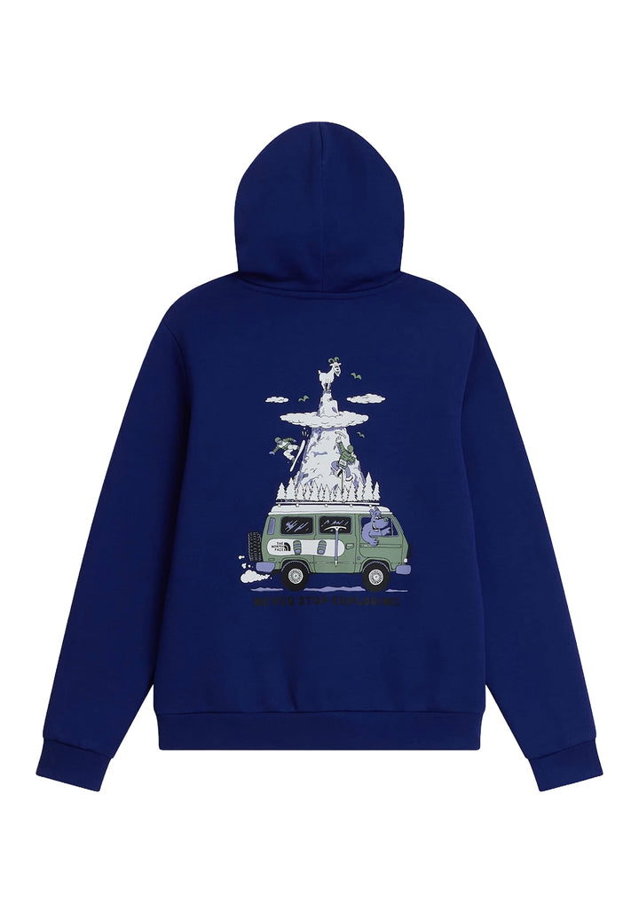 Felpa cappuccio blu per bambino