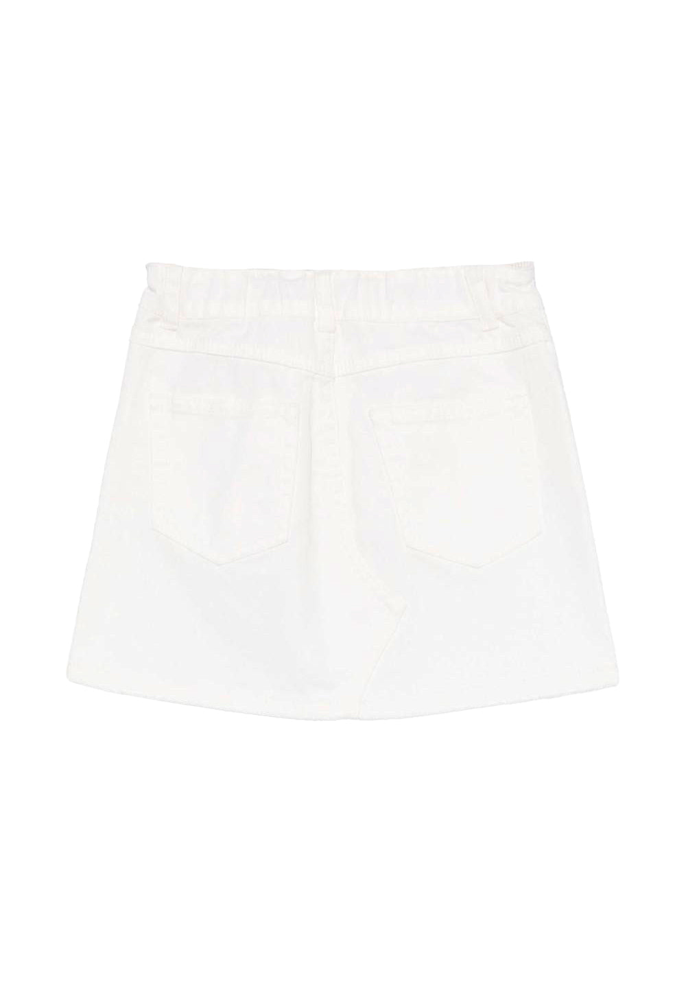 Gonna denim bianco per bambina