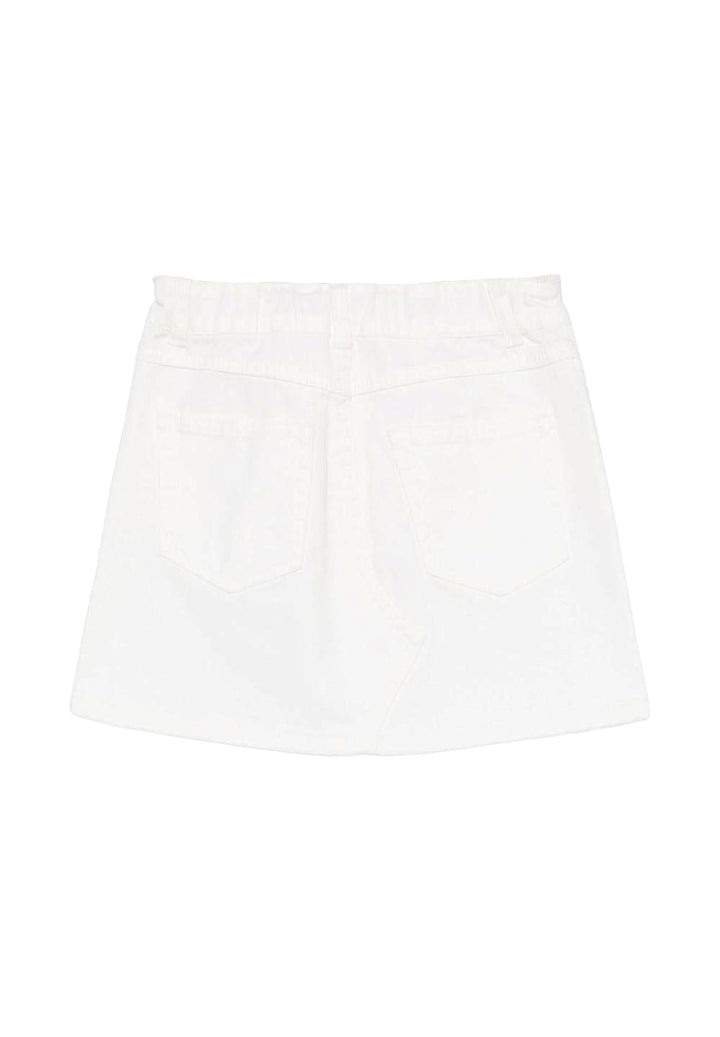Gonna denim bianco per bambina
