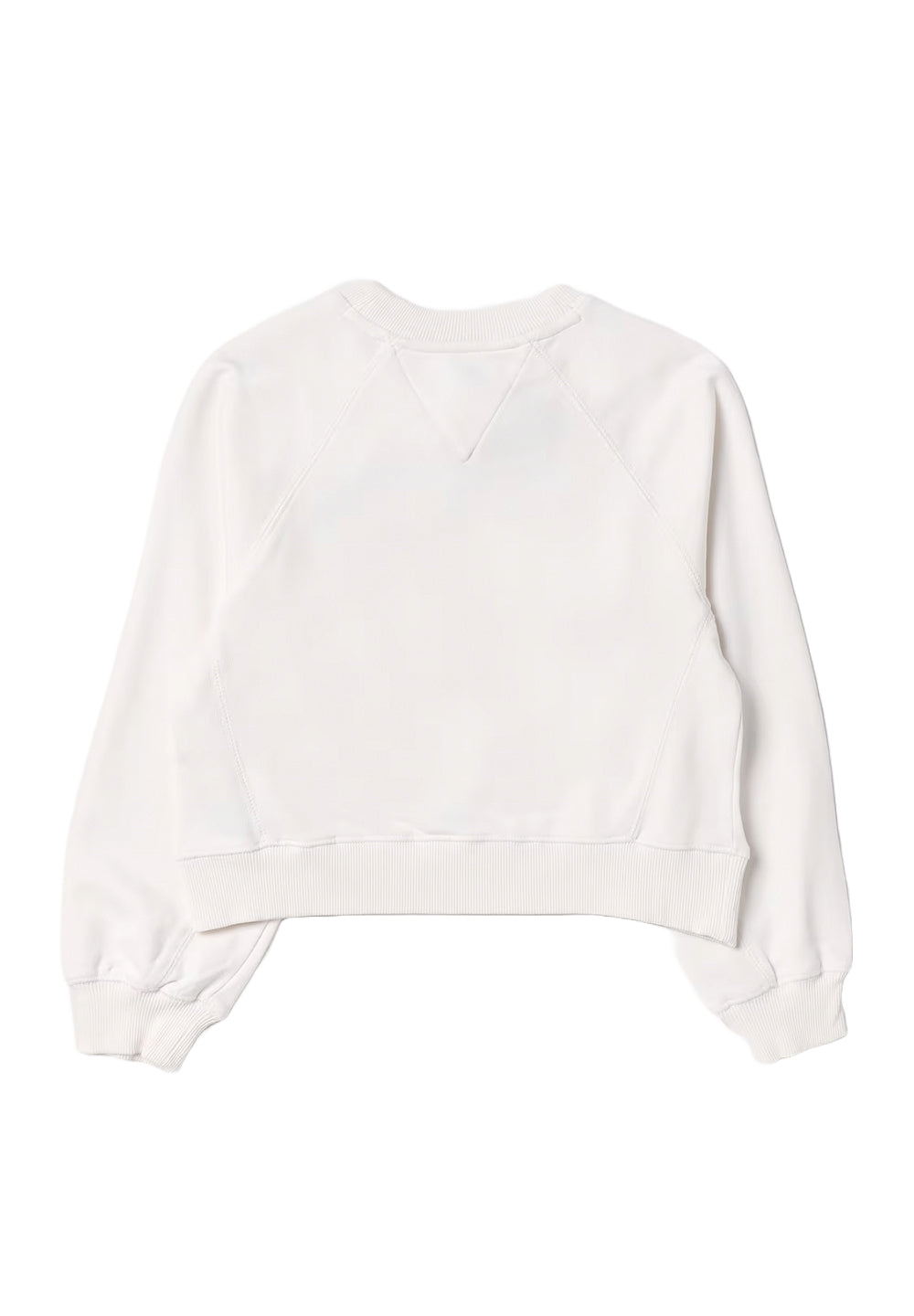White crewneck sweatshirt for boy