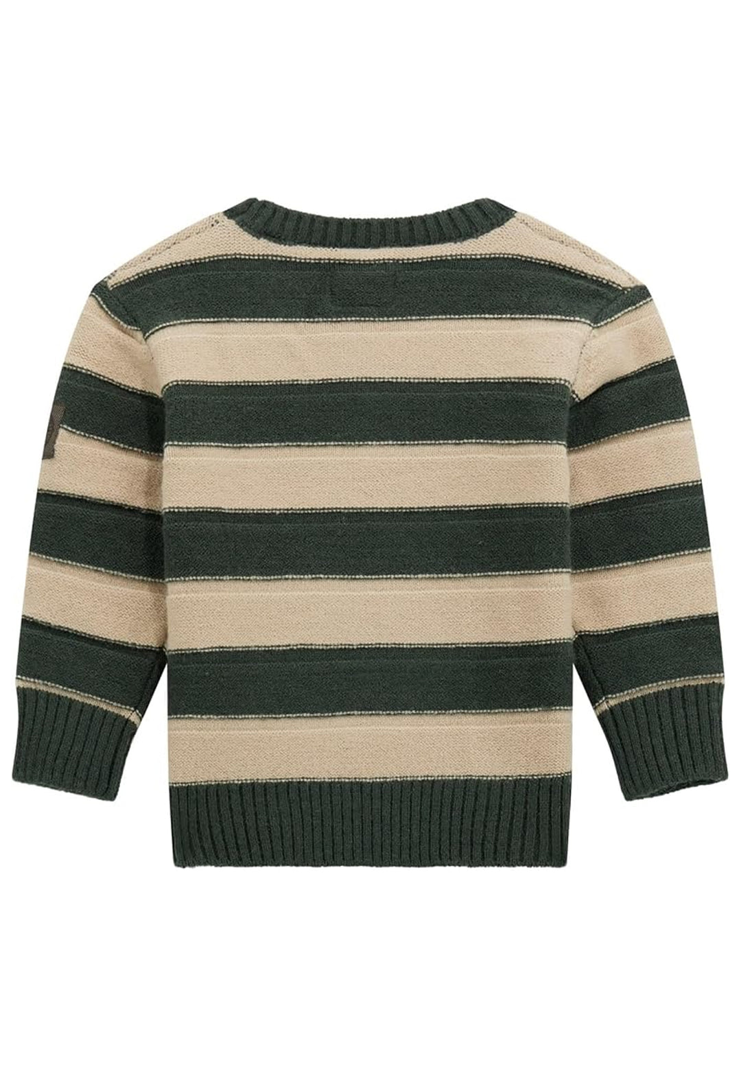 Maglione verde-crema per neonato