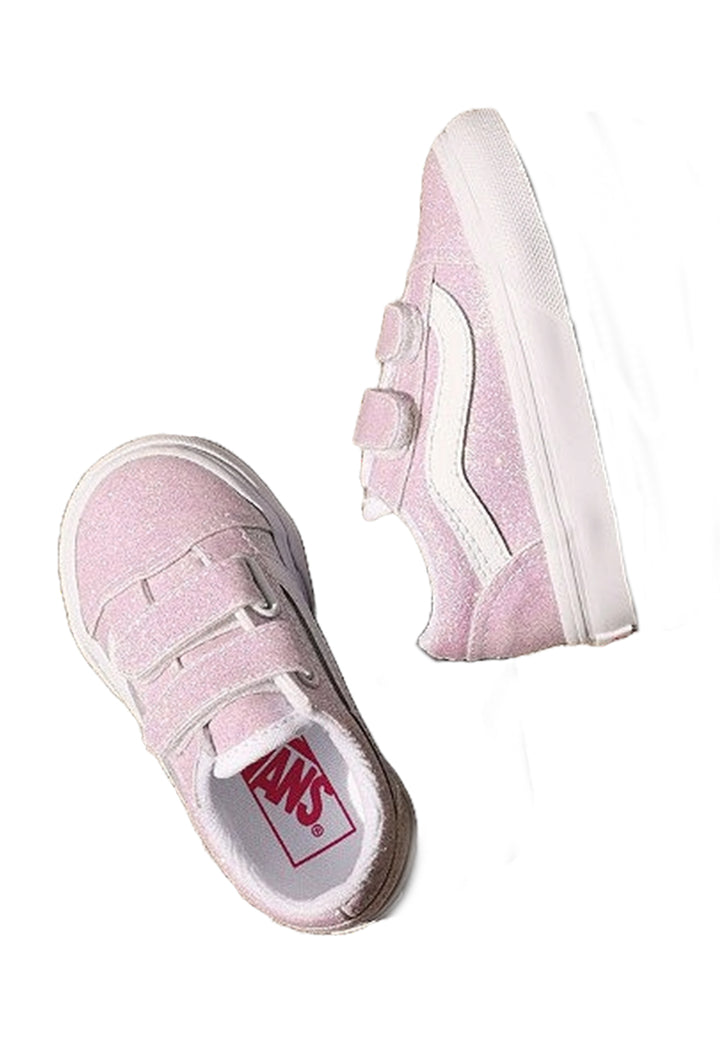 Scarpe bianco-rosa per neonata