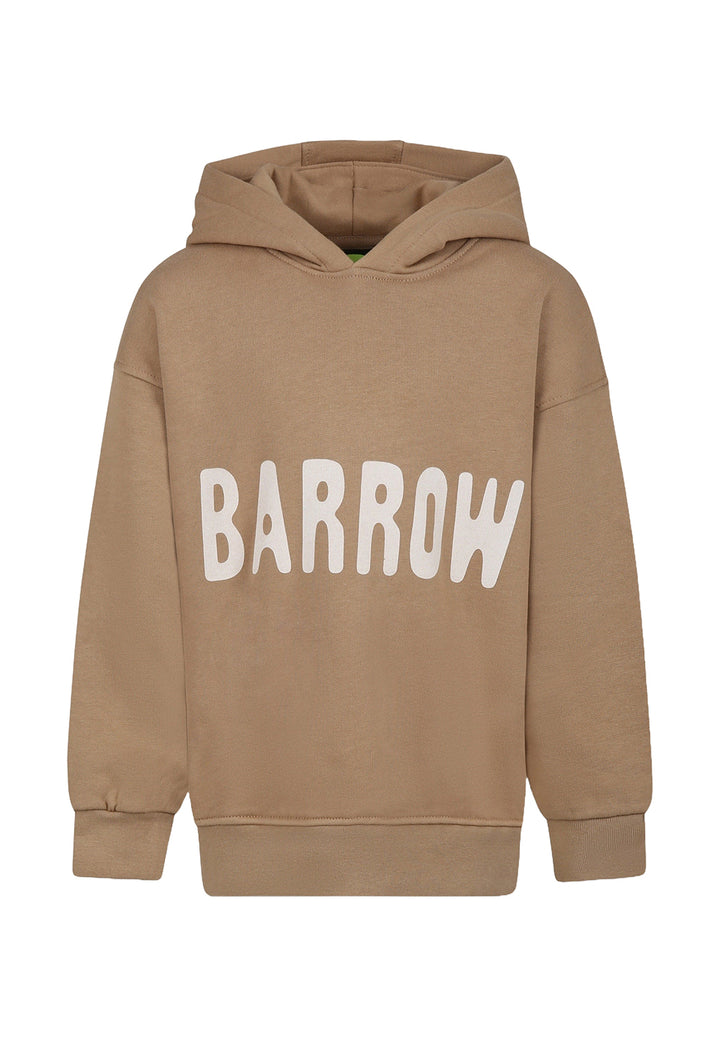 Felpa cappuccio beige per bambino