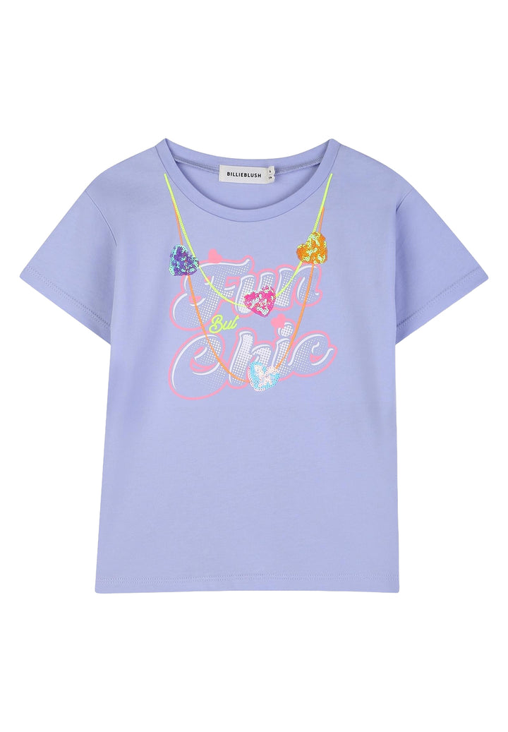 T-shirt lilla per bambina