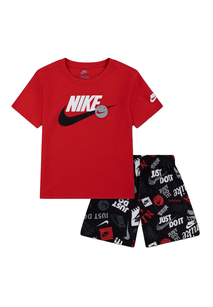 Completo rosso-nero per bambino