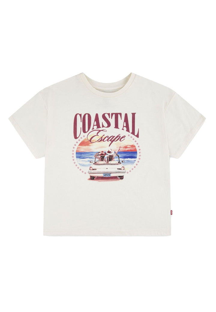 T-shirt crema per bambina