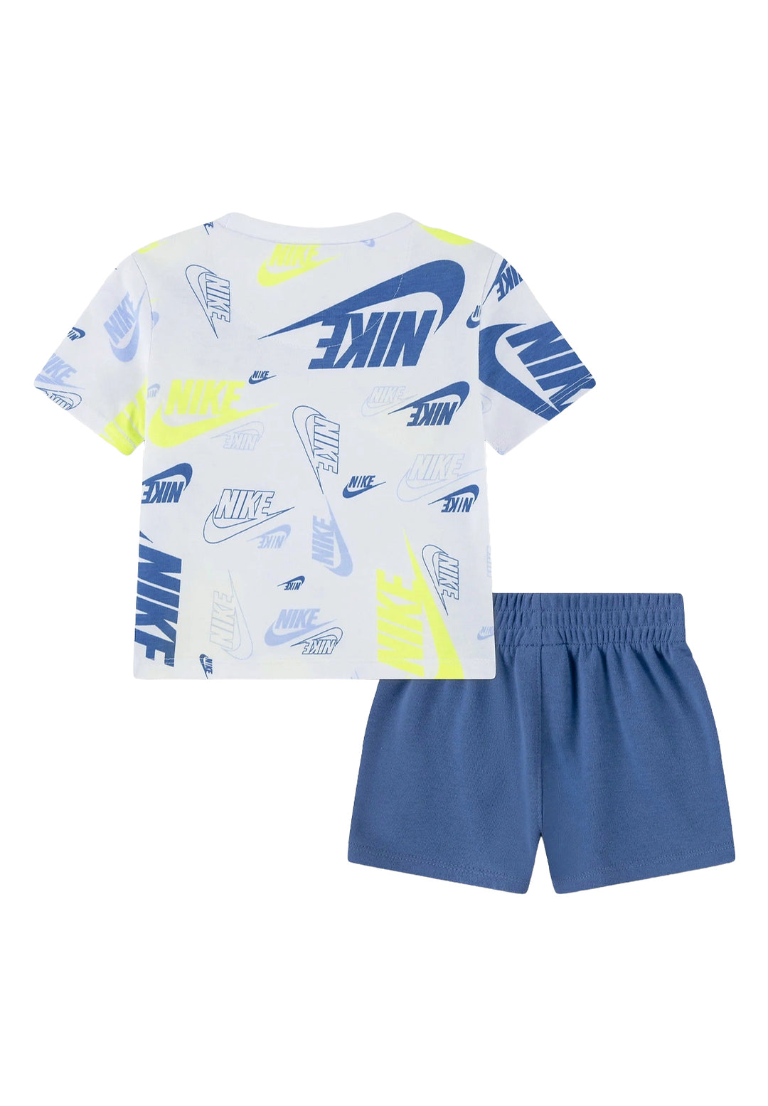 Completo bianco-blu per bambino