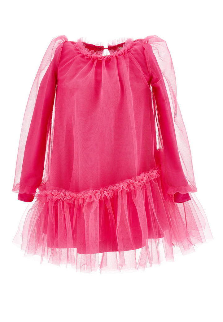 Fuchsia tulle dress for girls