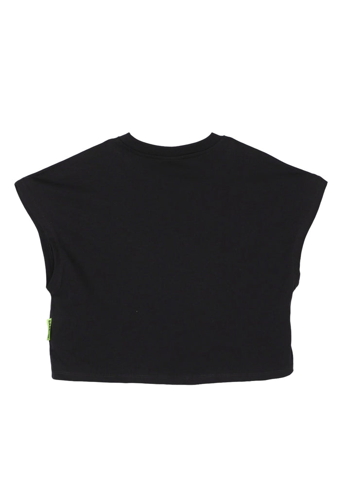 T-shirt nera per bambina