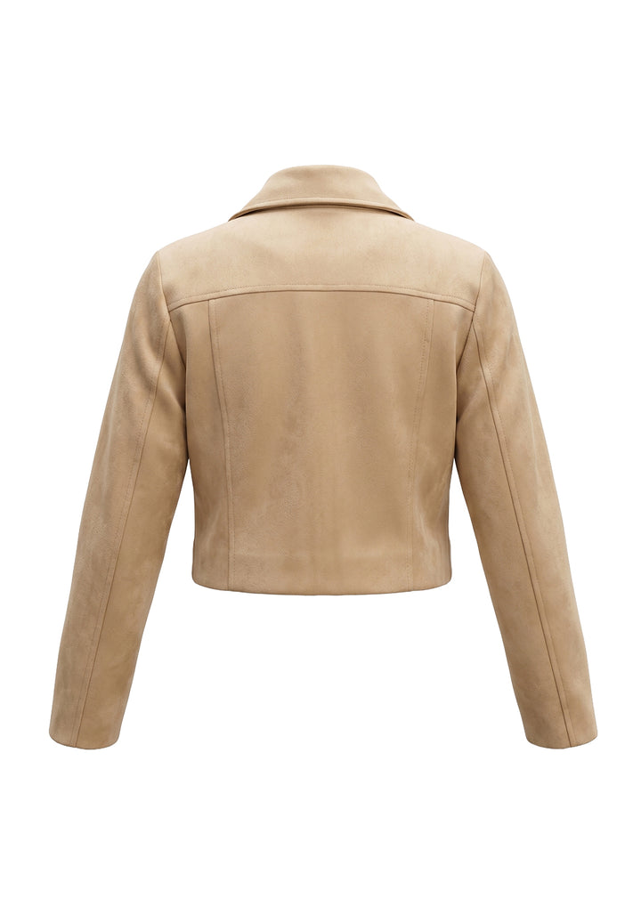 Giubbino beige per bambina
