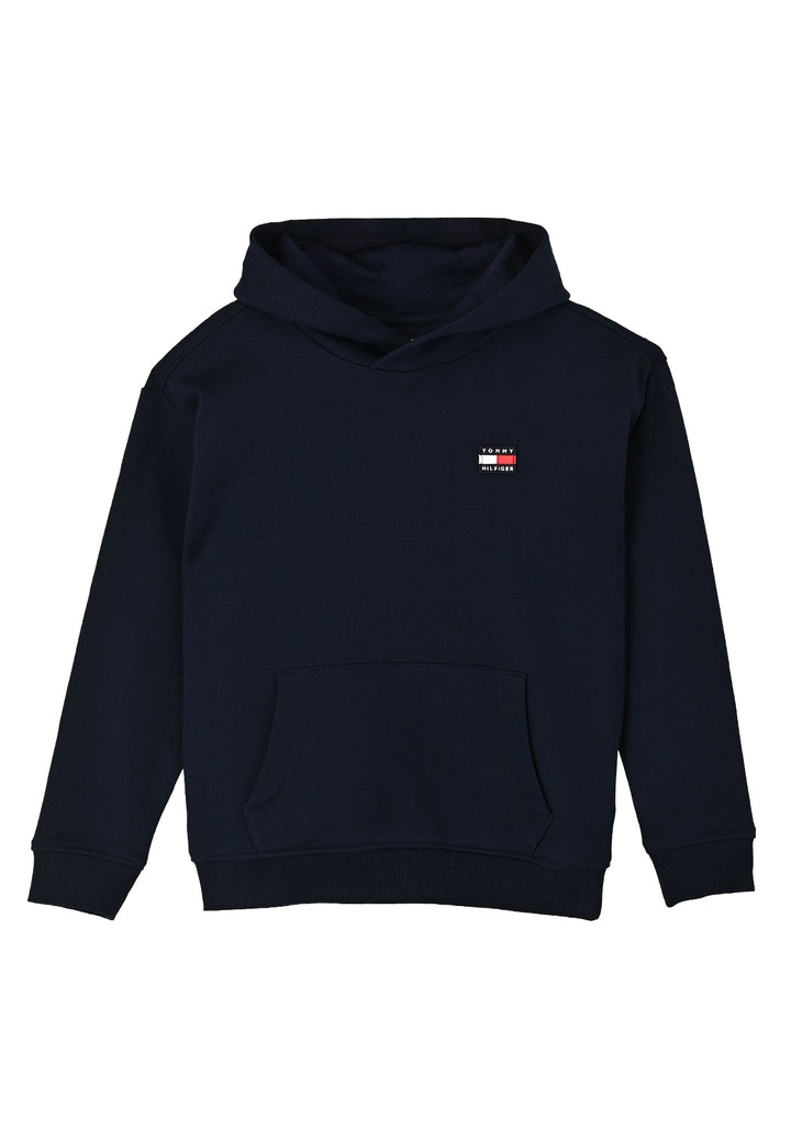 Felpa cappuccio blu per bambino