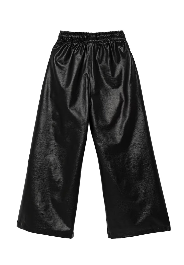 Pantalone ecopelle per bambina