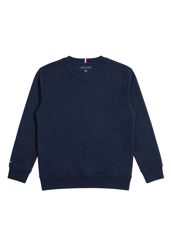 Felpa girocollo blu per bambino