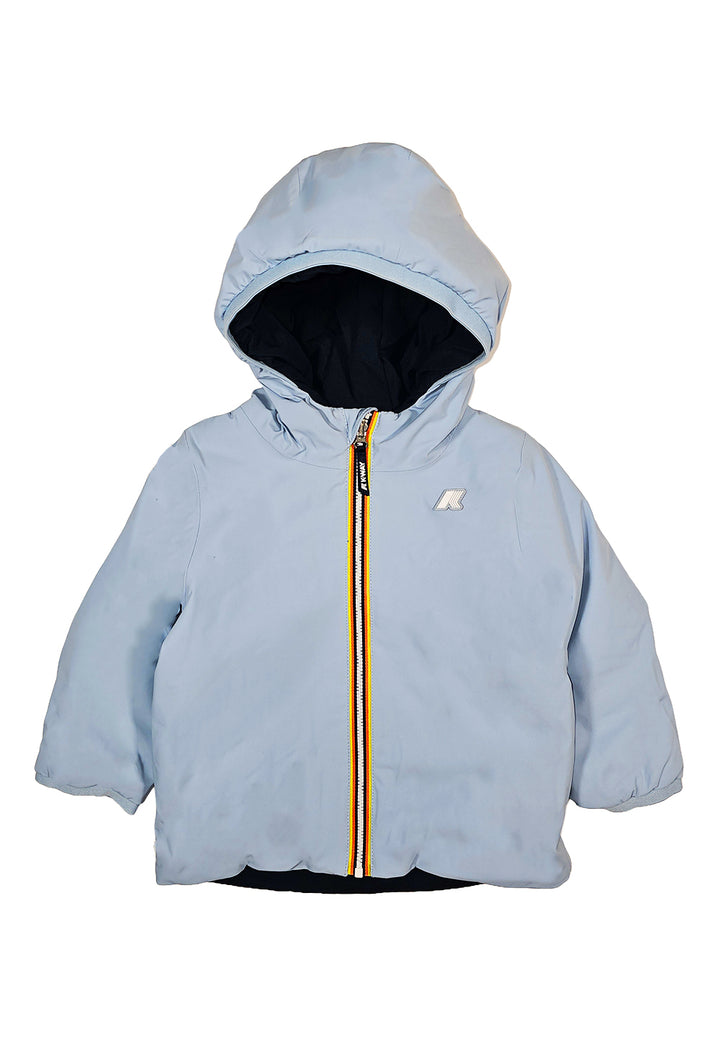 Light blue reversible jacket for children