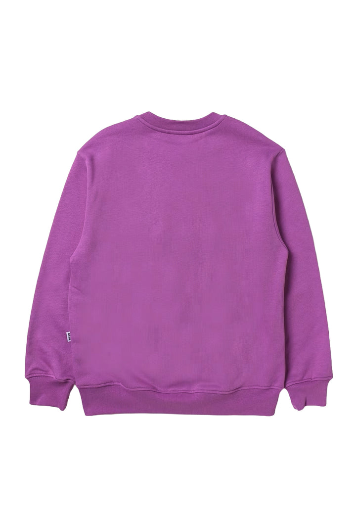 Lilafarbenes Rundhals-Sweatshirt für Mädchen