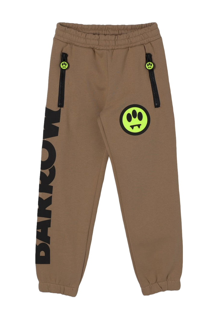 Pantalone felpa marrone per bambino