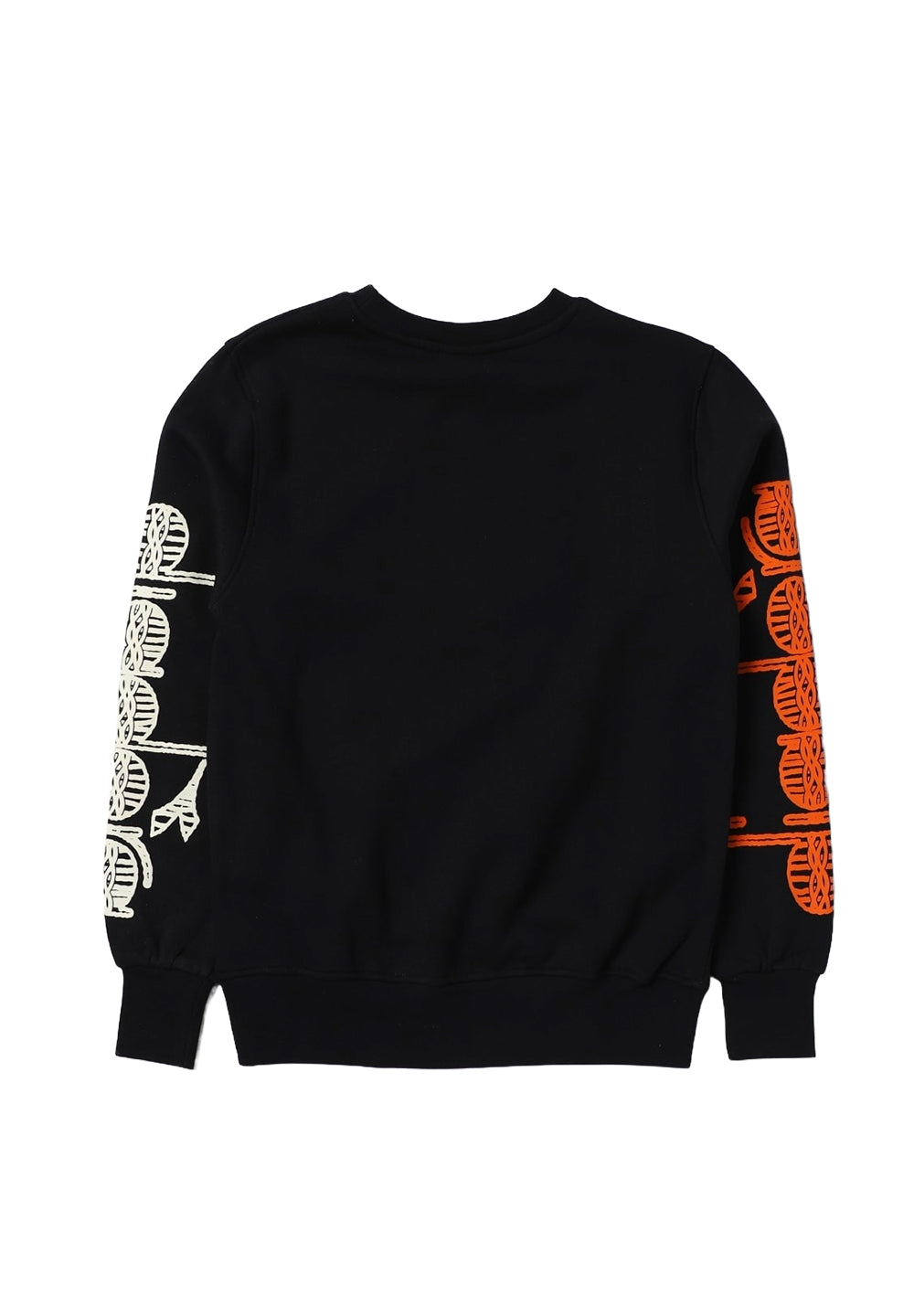 Black crewneck sweatshirt for boy