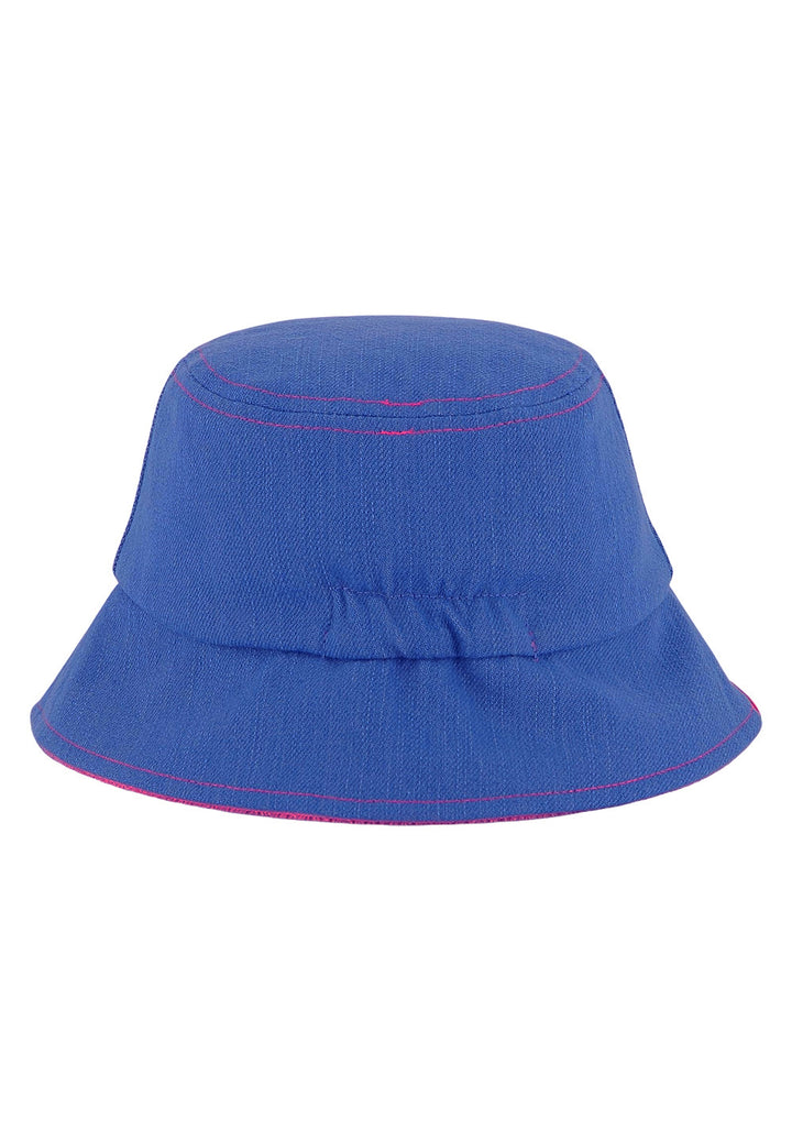 Cappello reversibile blu-rosa per bambina