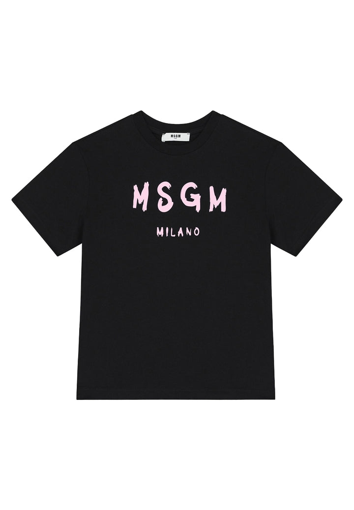 T-shirt nero per bambina