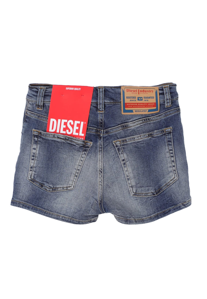 Short denim blu per bambina