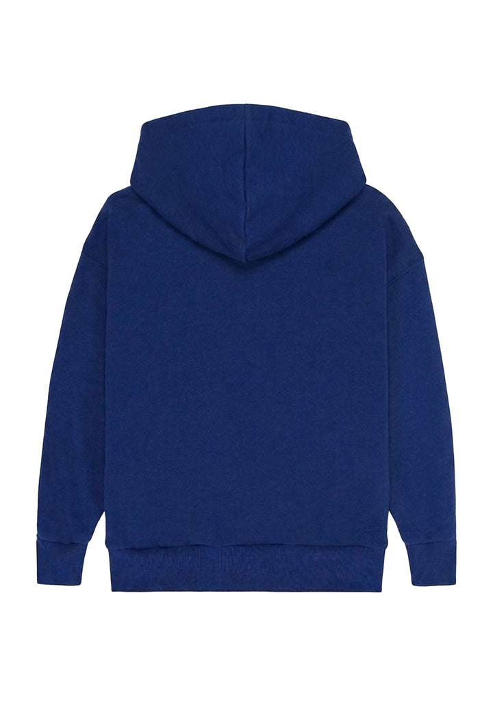 Felpa cappuccio blu per bambino