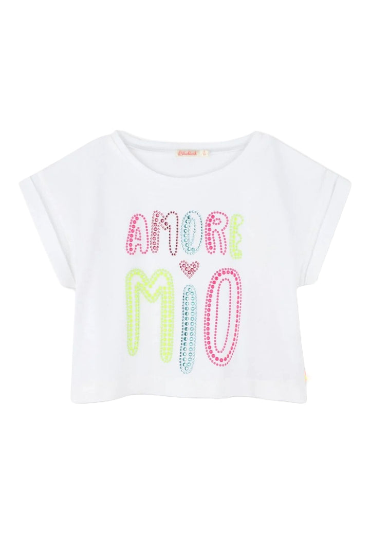 T-shirt bianca per bambina