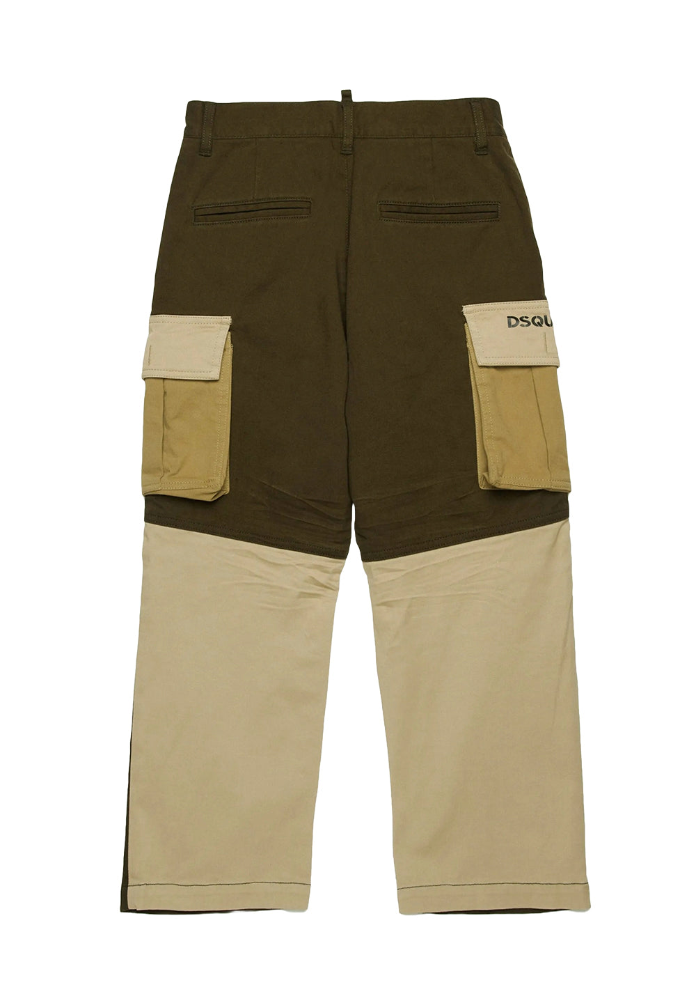 Pantalone verde-beige per bambino