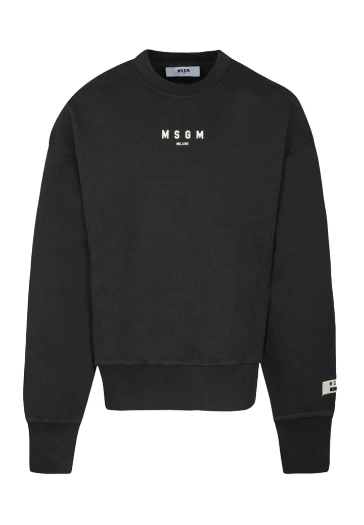 Felpa girocollo grigio piombo unisex