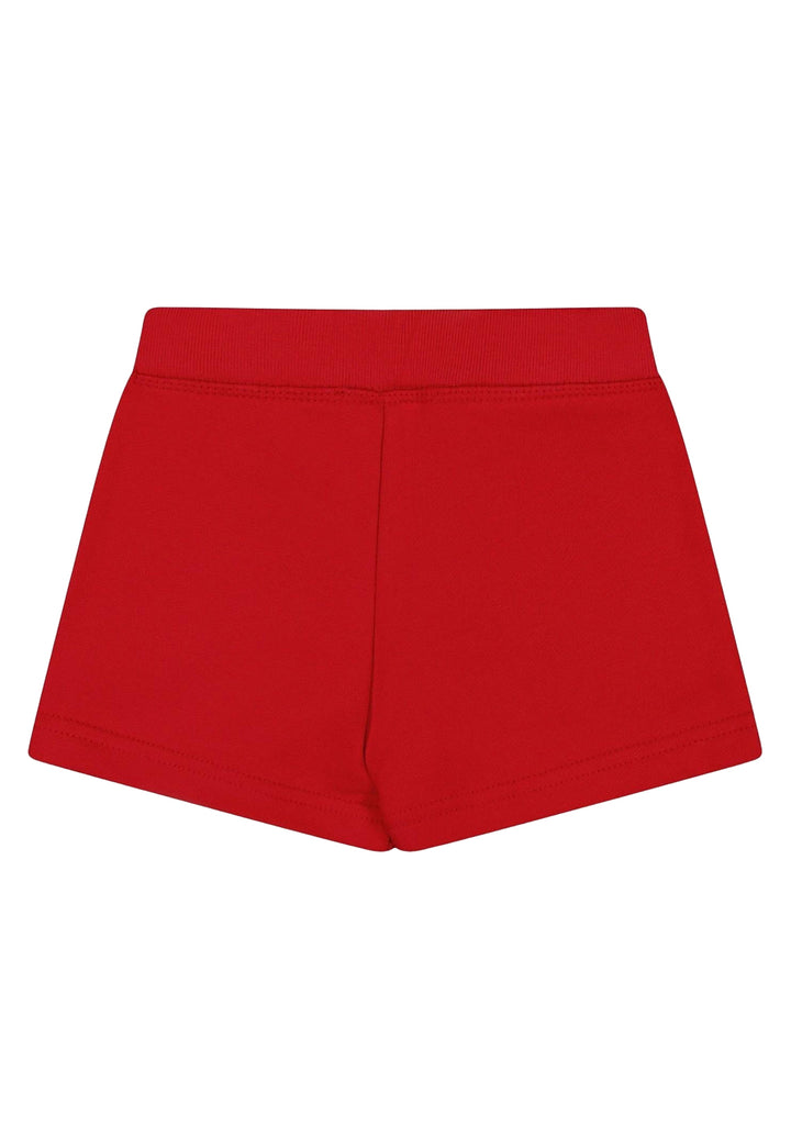 Short felpa rosso per neonata
