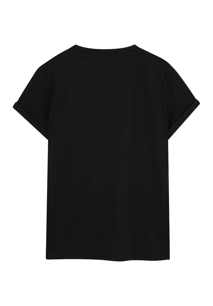 T-shirt nera per bambina