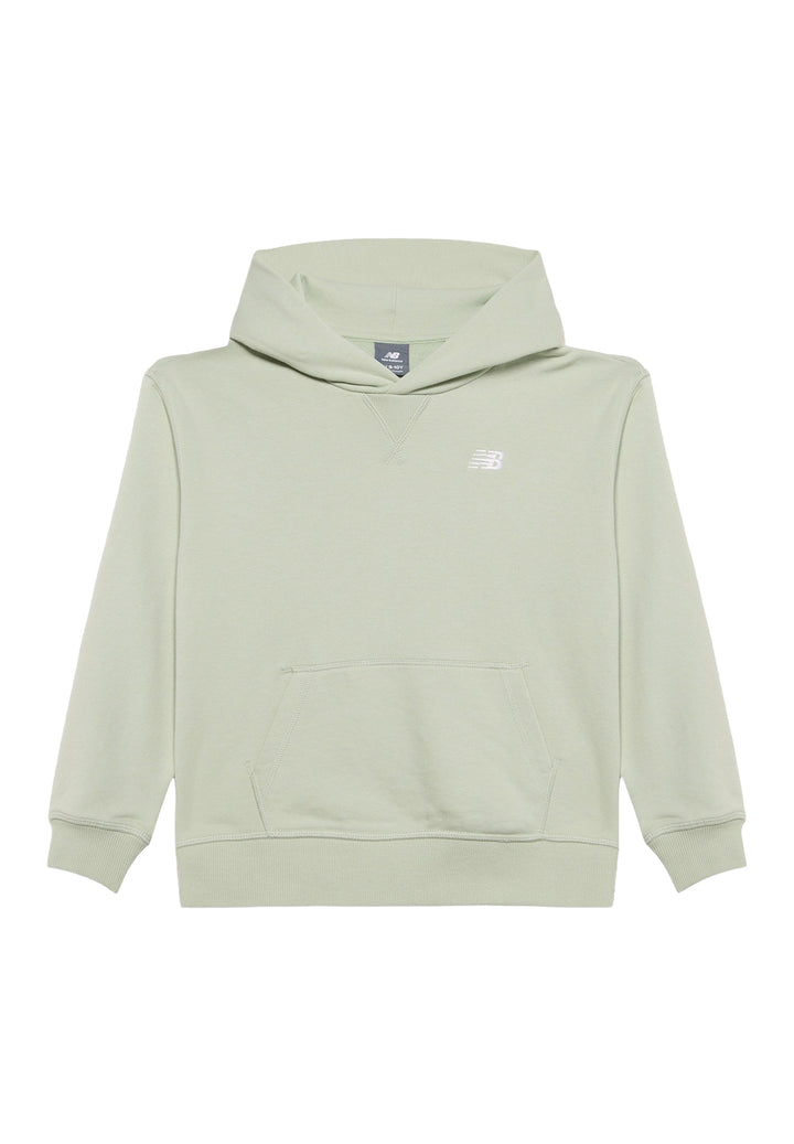 Felpa cappuccio verde per bambina