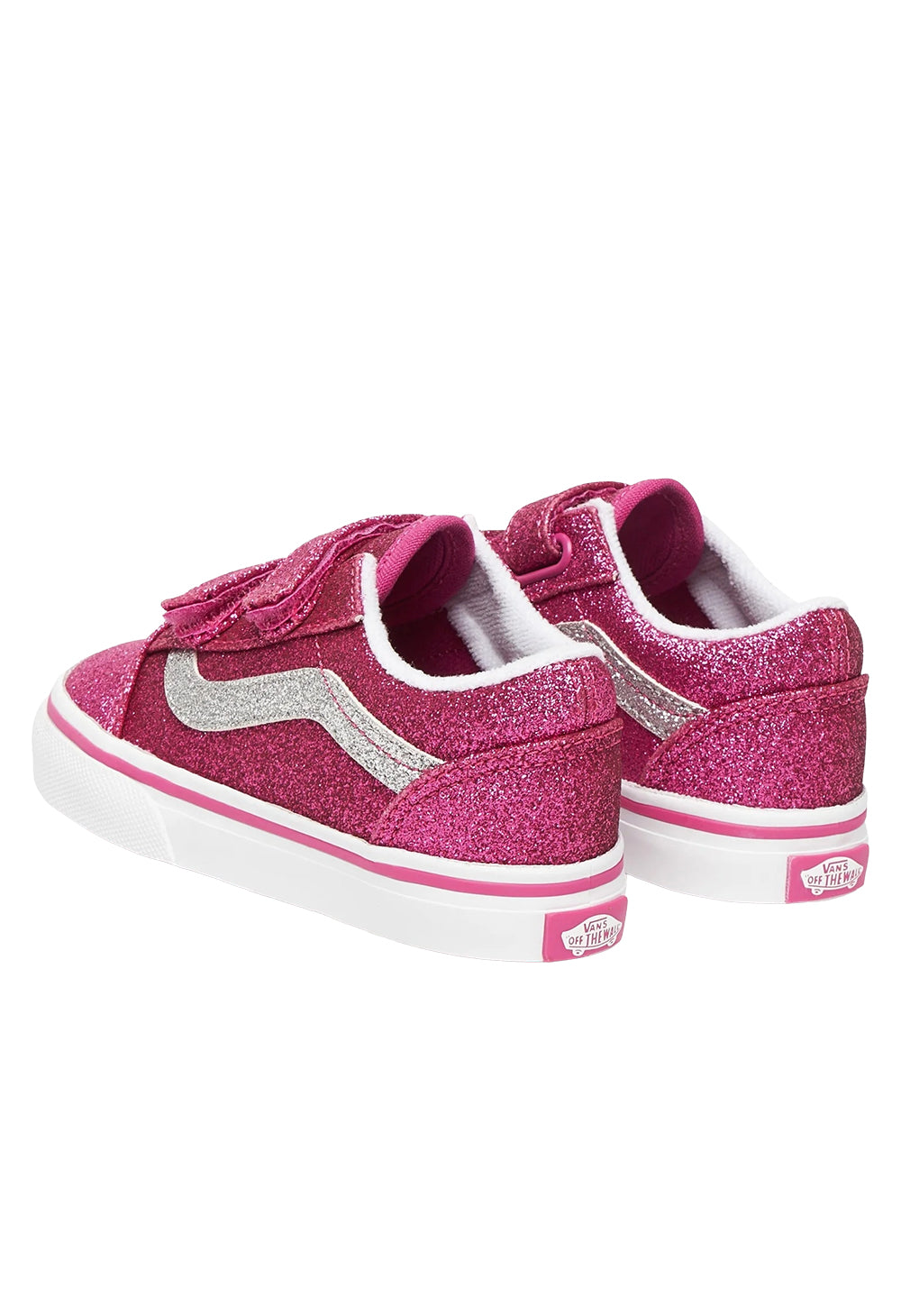 Scarpe glitter fuxia per neonata