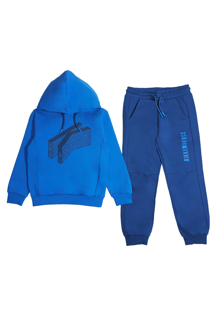 Completo felpa blu per bambino