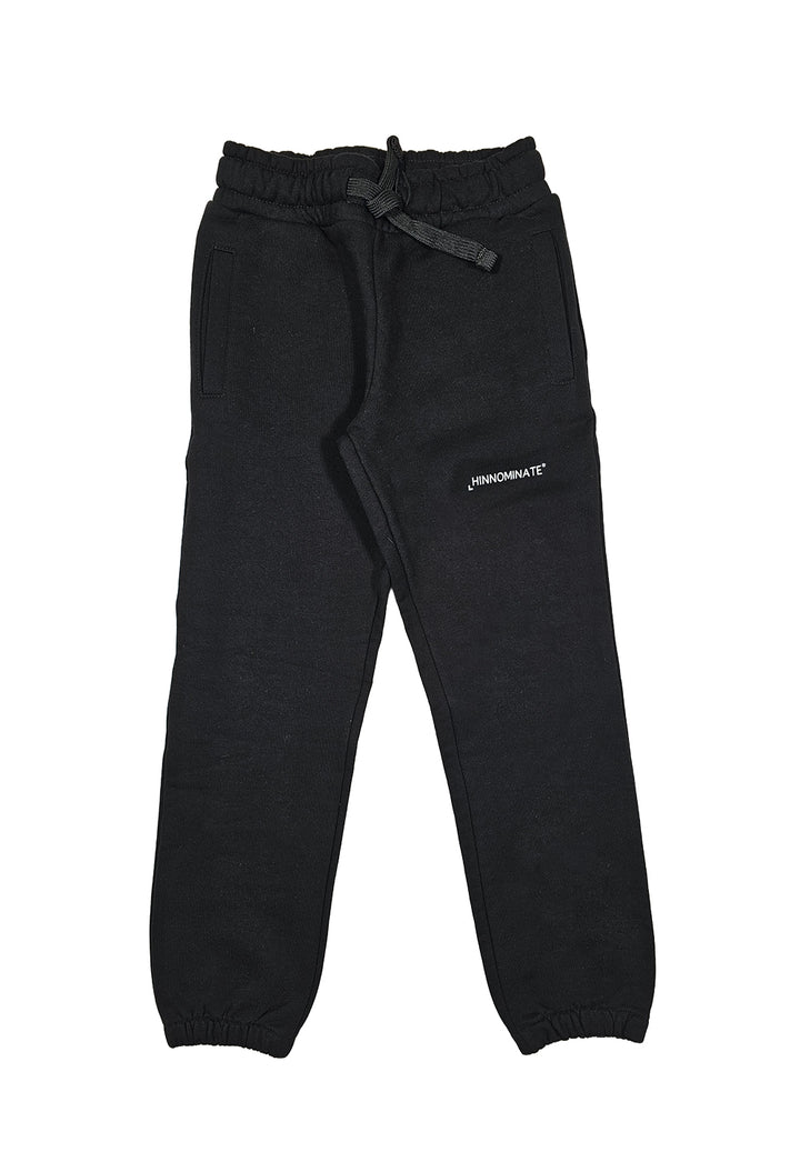 Pantalone felpa nero per bambina