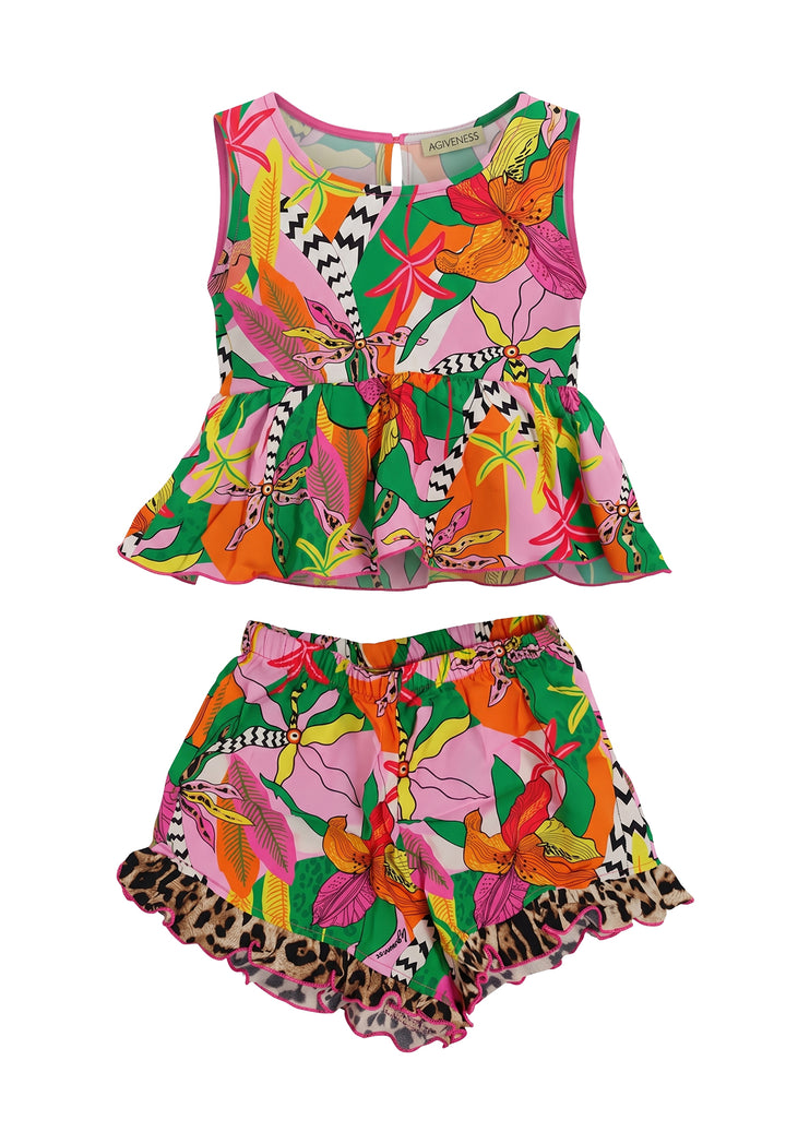Completo multicolor per neonata