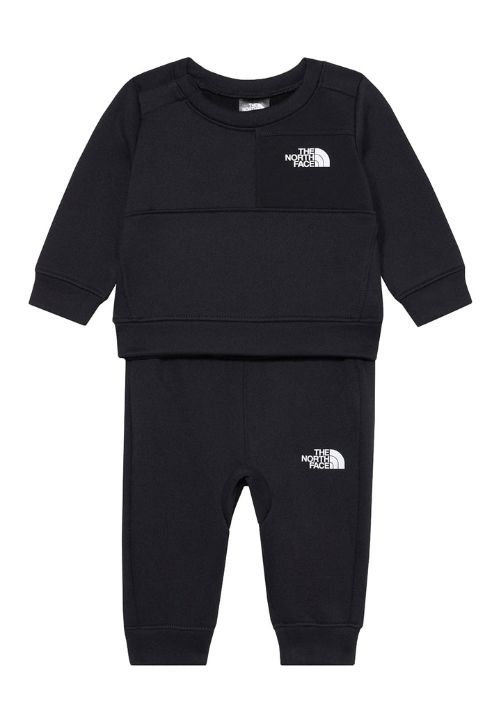 Completo felpa nero per neonato