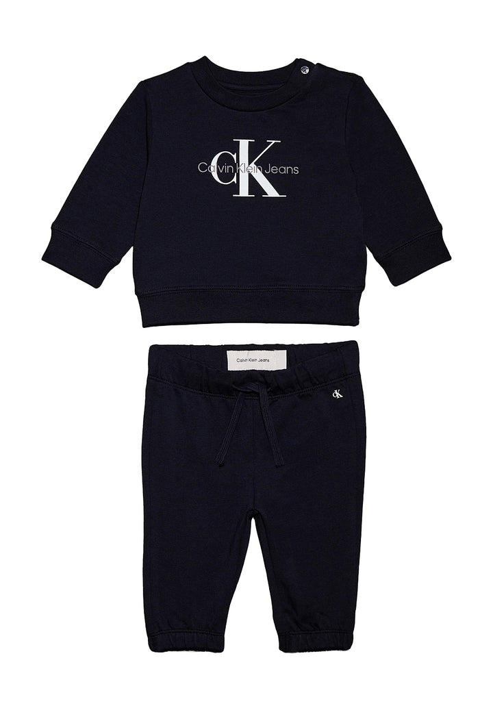 Completo felpa nero per bambino