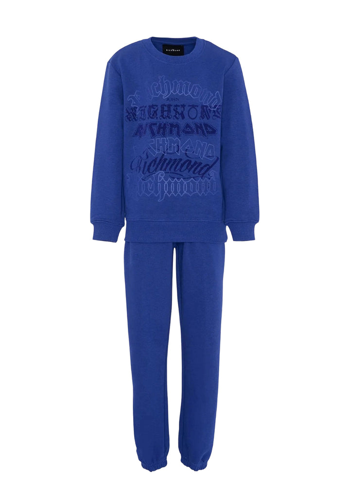 Completo felpa blu royal per bambino