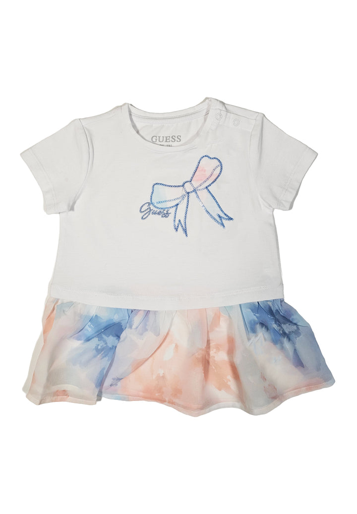 T-shirt bianca per neonata