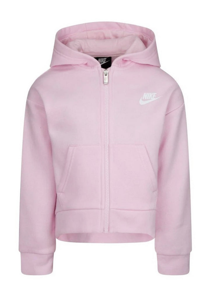 Pink zip sweatshirt for girls