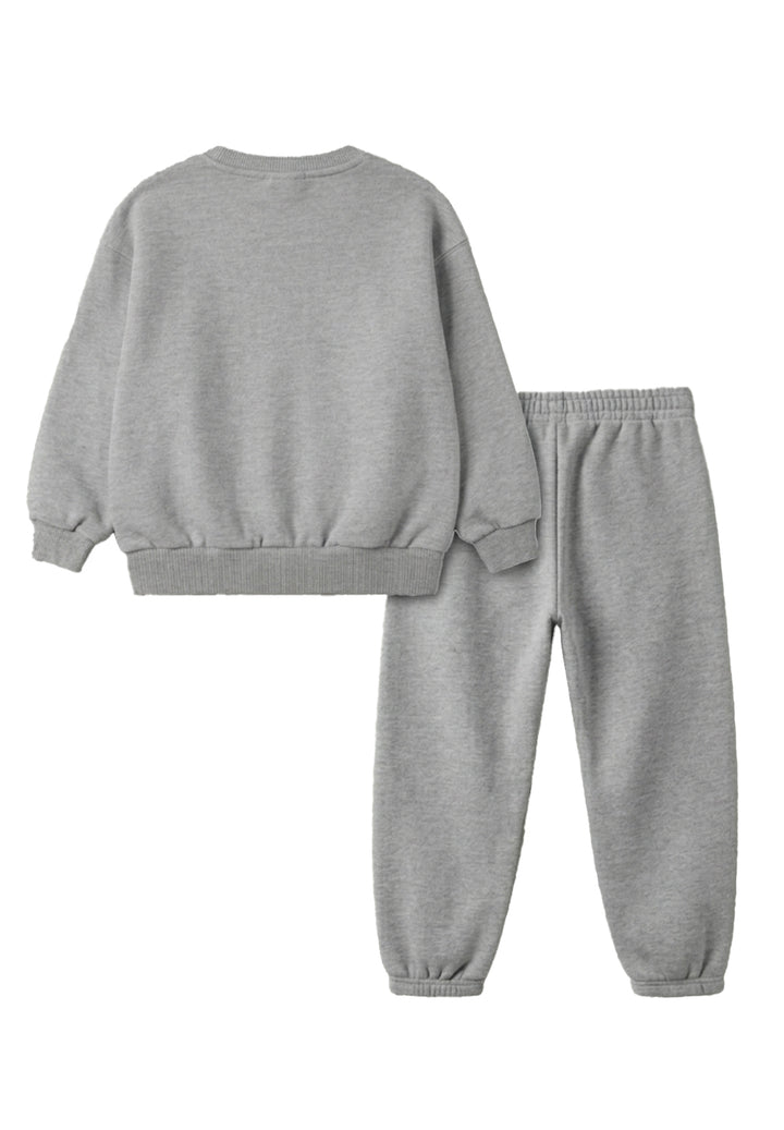 Completo felpa grigio per bambino