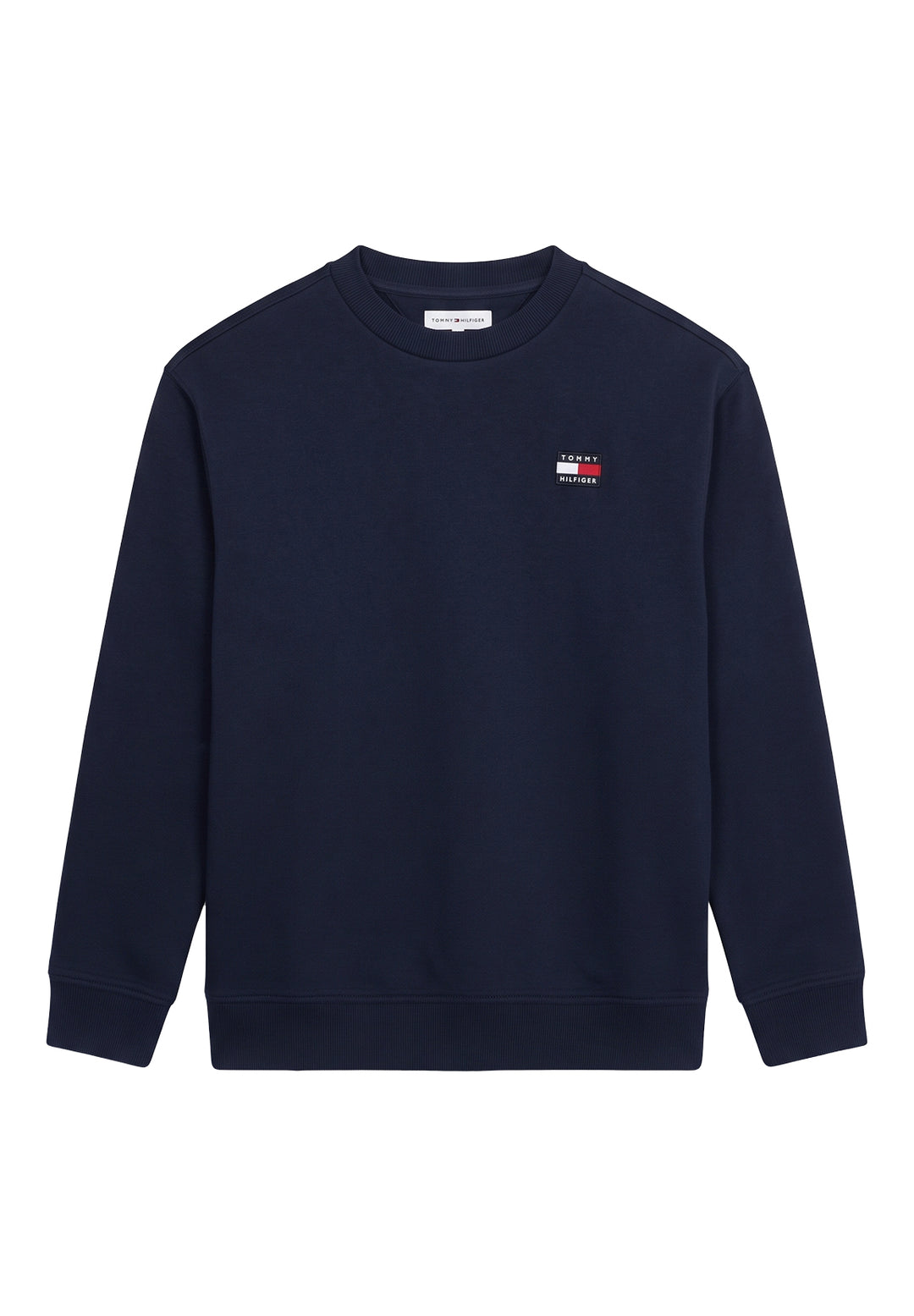 Felpa girocollo blu navy per bambino