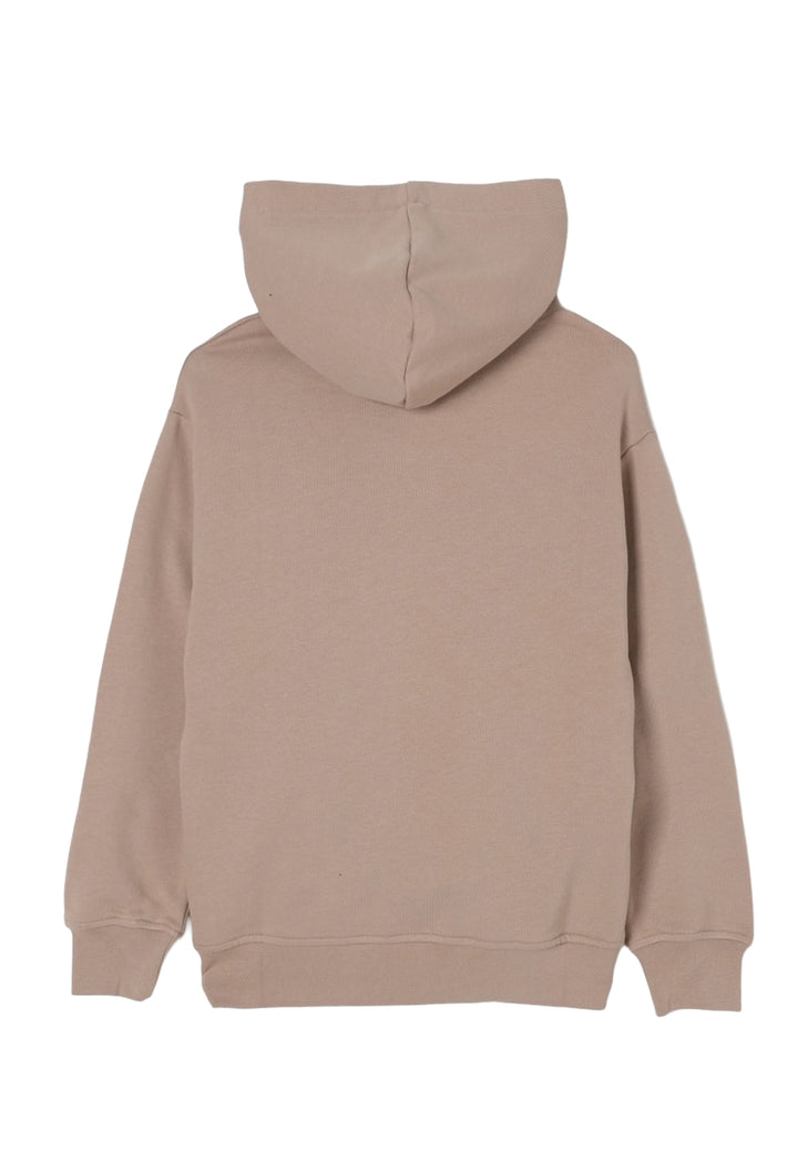 Felpa cappuccio marrone per bambino