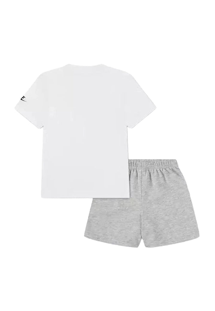 Completo bianco-grigio per bambino