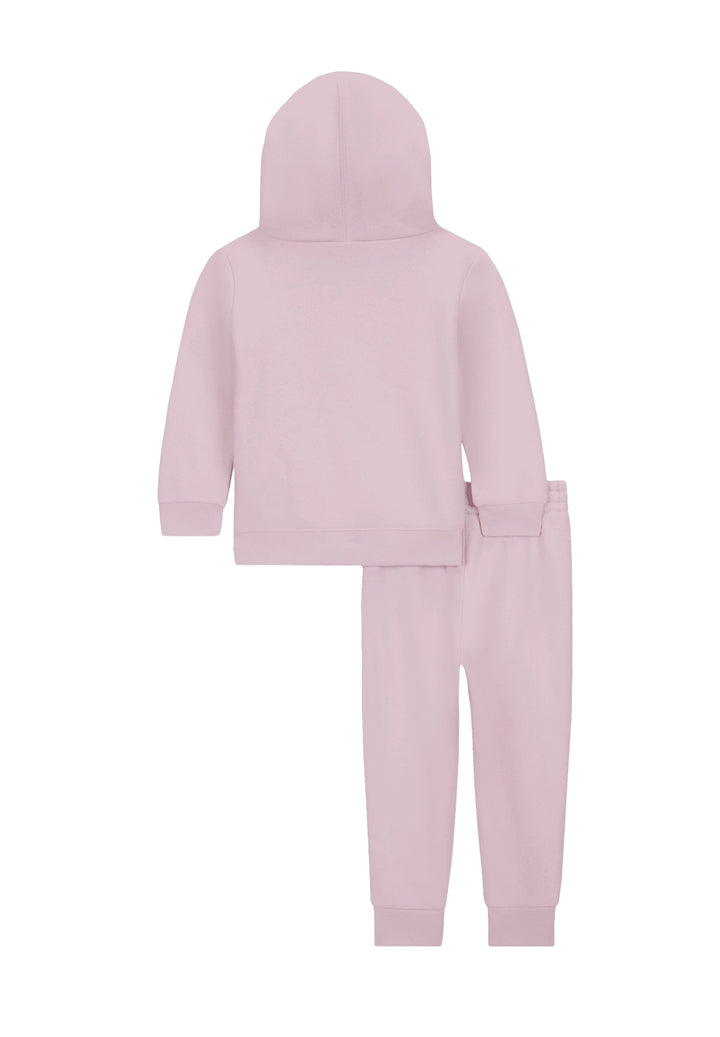 Completo felpa rosa per bambina